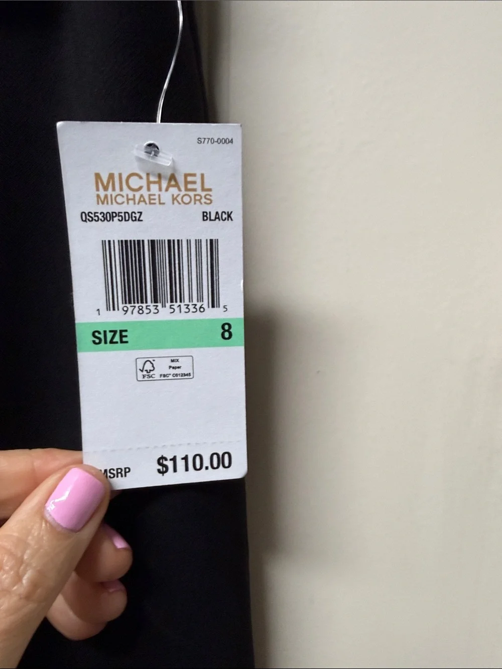 NWT Michael Kors black high rise crop pants with pockets!!!